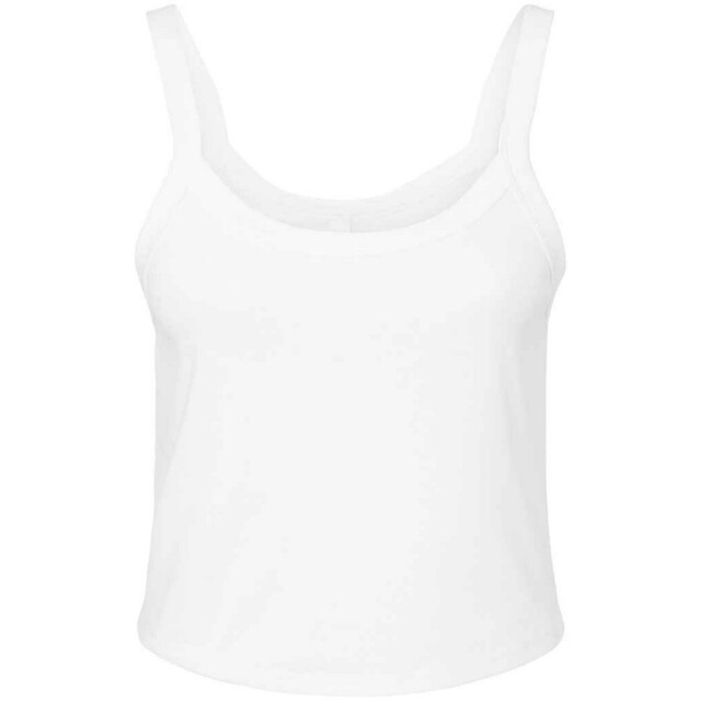 Bella + Canvas Dames micro-rib spaghetti strap tanktop UTFK2144_solidwhiteblend large