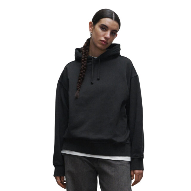 True Blanks Dames effen oversized hoodie UTFK1956_offblack large