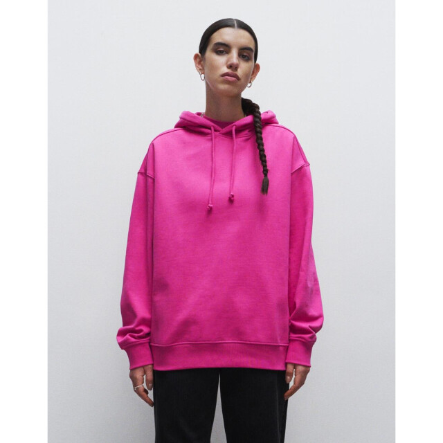 True Blanks Dames effen oversized hoodie UTFK1956_greymelange large