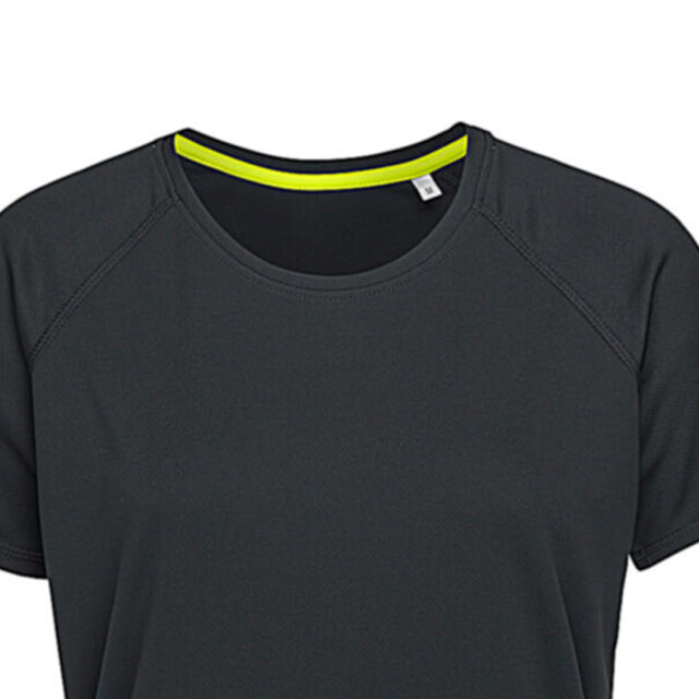 Stedman Stars Dames actief raglan t-shirt UTFK1922_blackopal large