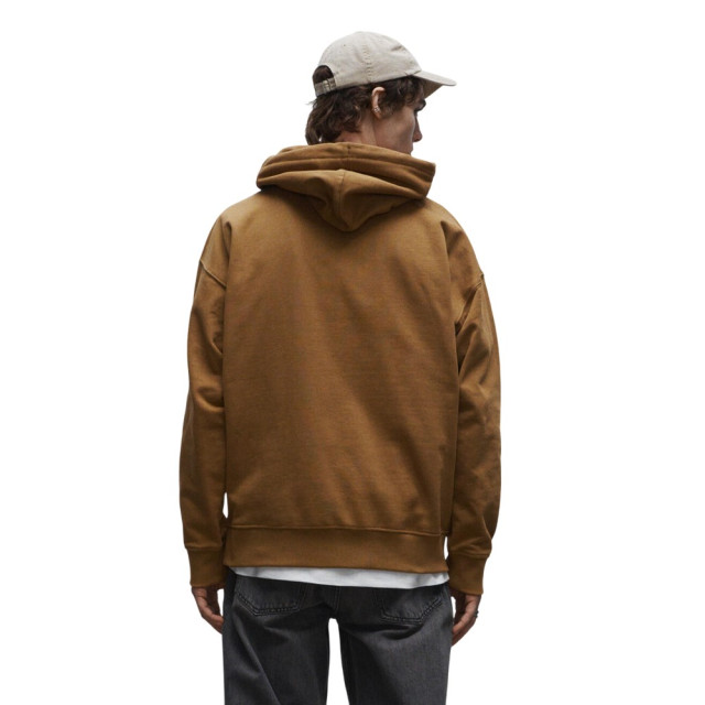 True Blanks Effen boxy hoodie heren UTFK1979_toffeebrown large