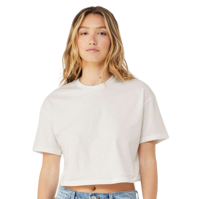 Bella + Canvas Dames jersey crop t-shirt UTFK1889_vintagewhite large