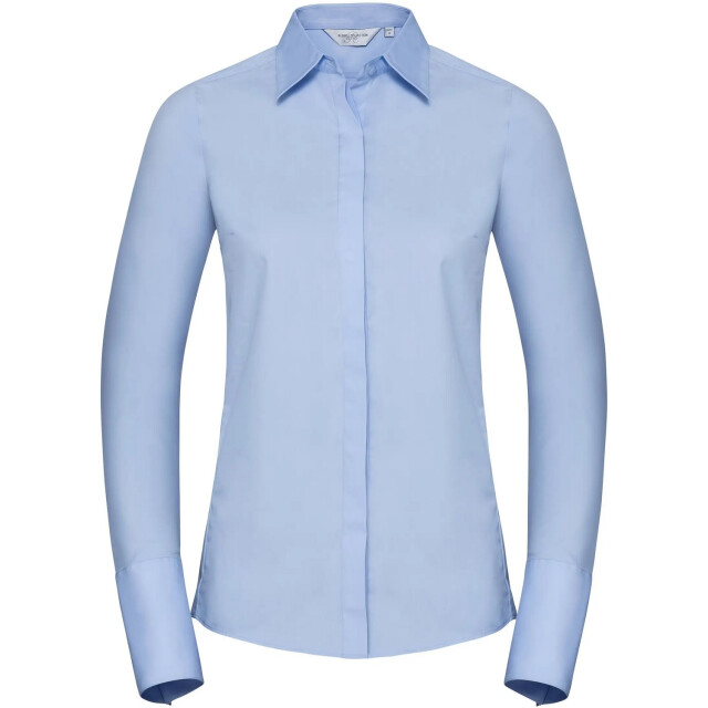 Russell Athletic Dames ultimate stretch shirt met lange mouwen UTFK1929_brightsky large