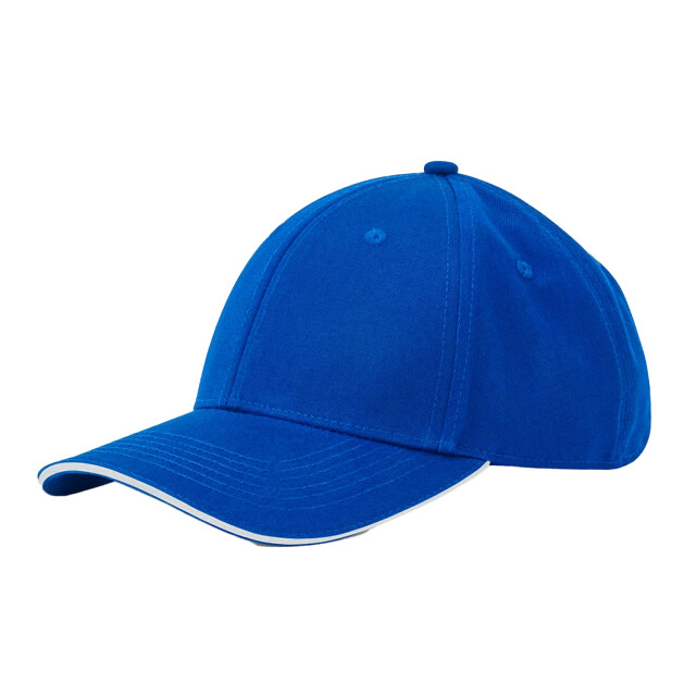 Beechfield Earthaware 6 paneel organic cotton sandwich peak cap UTFK1957_brightroyalwhite large
