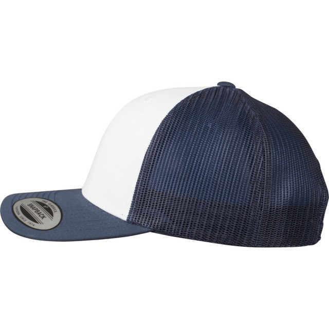 Yupoong De klassieke retro contrasterende trucker pet UTFK1874_navywhitenavy large