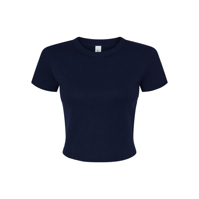 Bella + Canvas Dames micro-rib crop t-shirt UTFK2057_solidnavy large