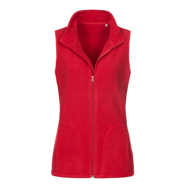 Stedman Stars Dames fleece gilet UTFK1666_scarletred large