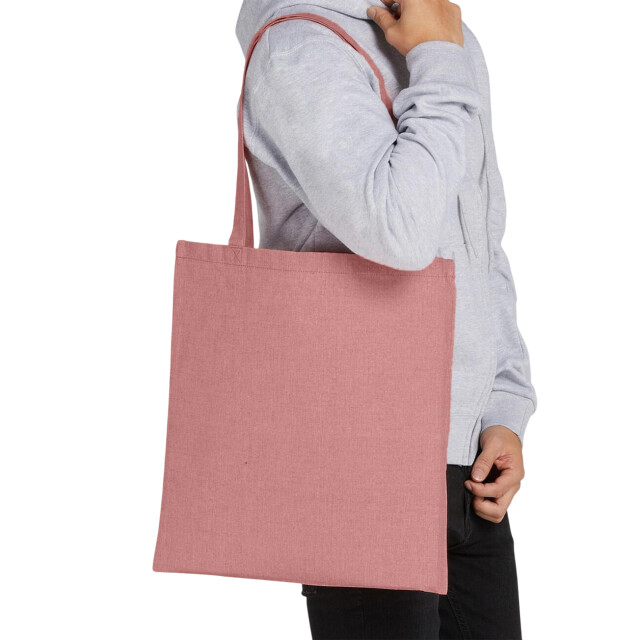SG Gerecyclede boodschappentas met lange hengsels UTFK1789_redheather large
