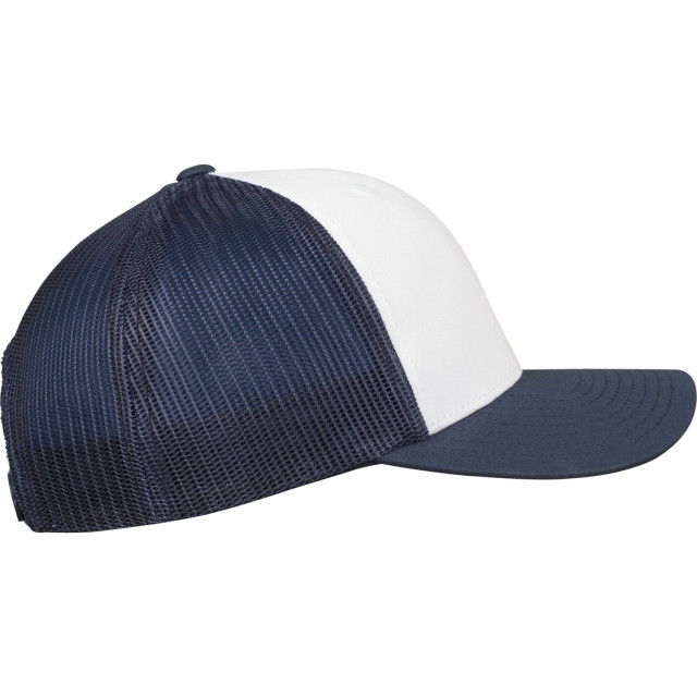 Yupoong De klassieke retro contrasterende trucker pet UTFK1874_navywhitenavy large