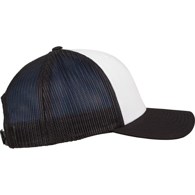 Yupoong De klassieke retro contrasterende trucker pet UTFK1874_blackwhiteblack large