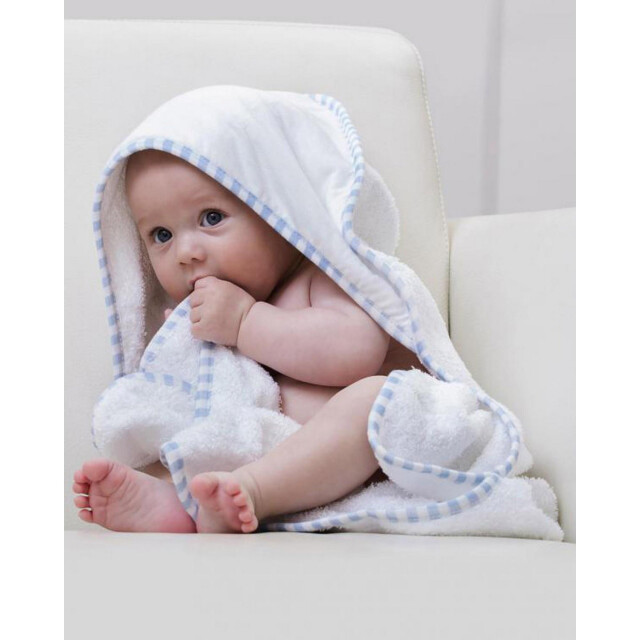 Jassz Handdoeken po 100% katoenen babydoek UTFK1589_whitebabyblue large