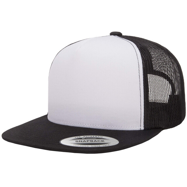 Yupoong Klassieke contrasterende trucker pet UTFK1760_blackwhiteblack large