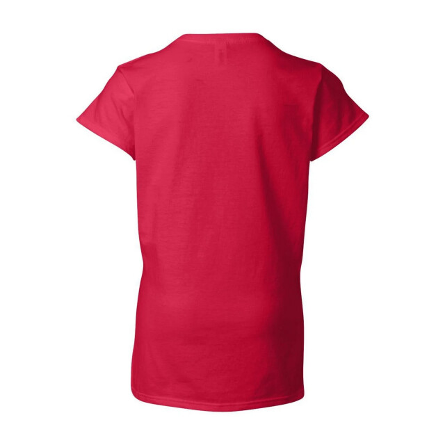Gildan Dames soft touch v hals t-shirt UTFK1729_cherryred large