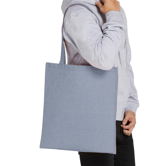SG Gerecyclede boodschappentas met lange hengsels UTFK1789_royalblueheather large