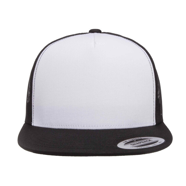 Yupoong Klassieke contrasterende trucker pet UTFK1760_blackwhiteblack large