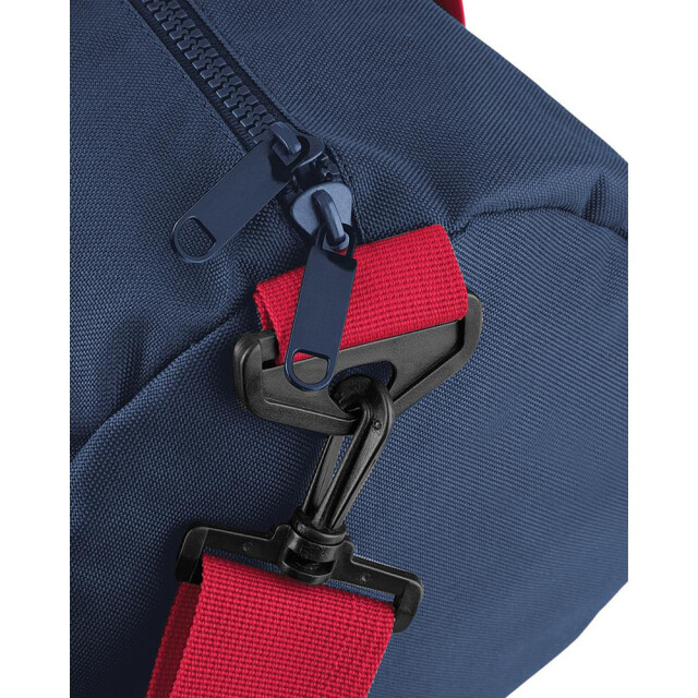 Bagbase Gewoon varsity barrel / duffle bag (20 liter) UTFK183_frenchnavyclassicred large
