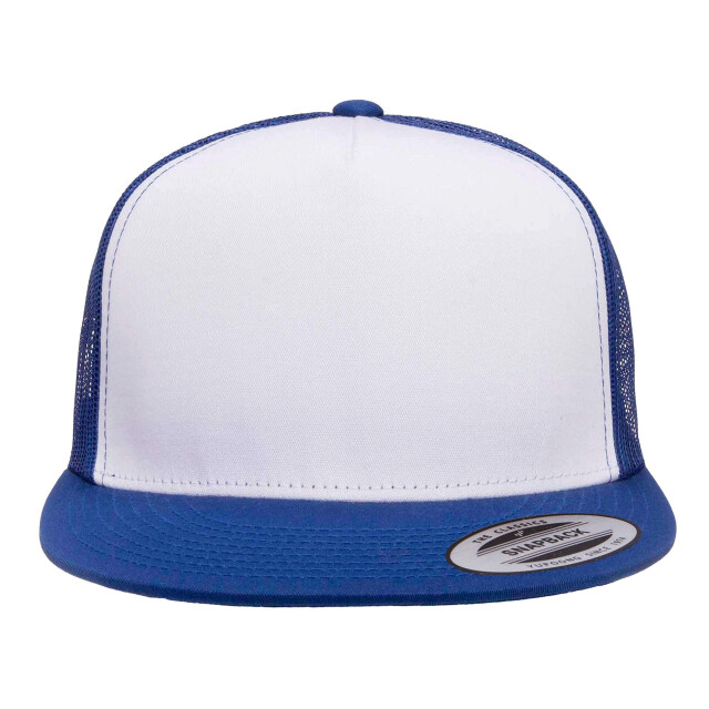 Yupoong Klassieke contrasterende trucker pet UTFK1760_royalbluewhiteroyalblue large
