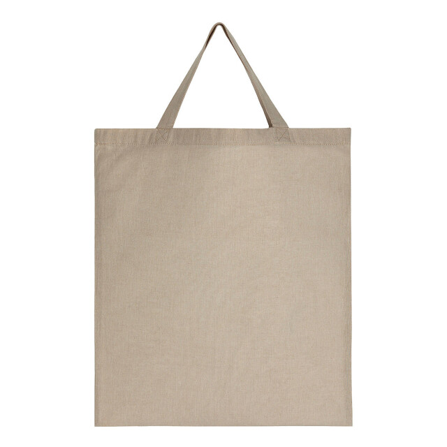 SG Gerecycled katoen/polyester korte handtas UTFK1665_naturalheather large