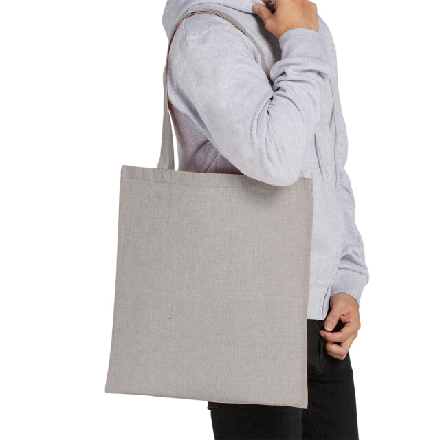 SG Gerecyclede boodschappentas met lange hengsels UTFK1789_greyheather large