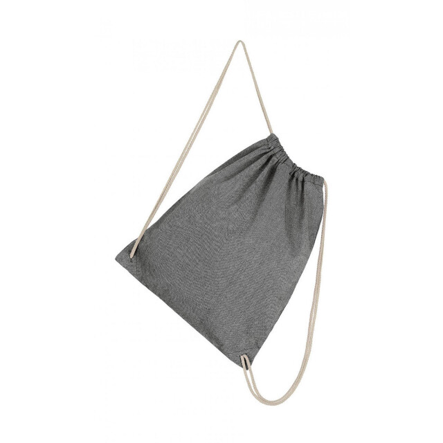 SG Gerecyclede rugzak met koord UTFK1792_blackheather large