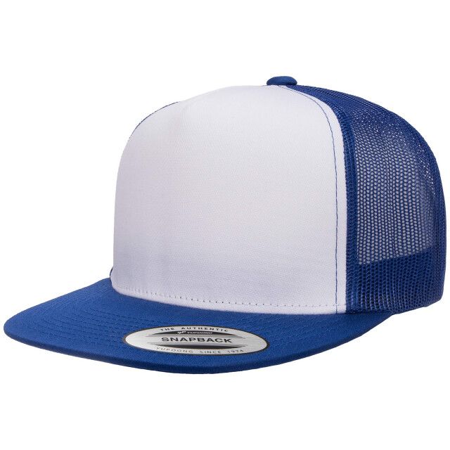 Yupoong Klassieke contrasterende trucker pet UTFK1760_royalbluewhiteroyalblue large