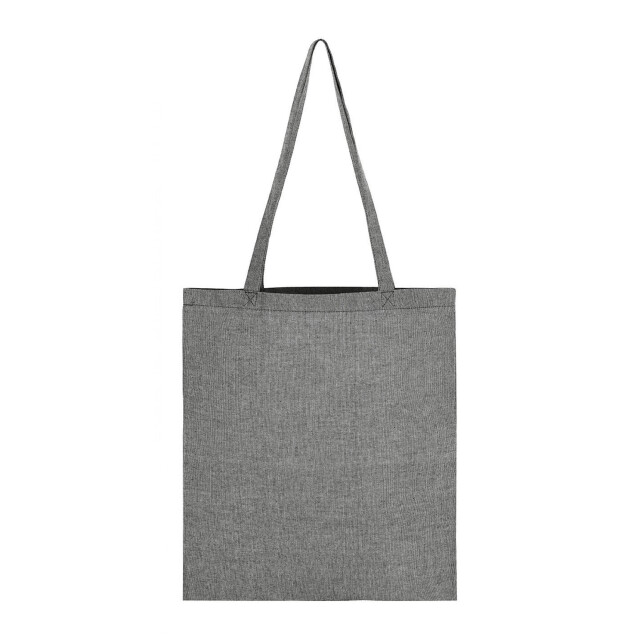 SG Gerecyclede boodschappentas met lange hengsels UTFK1789_blackheather large