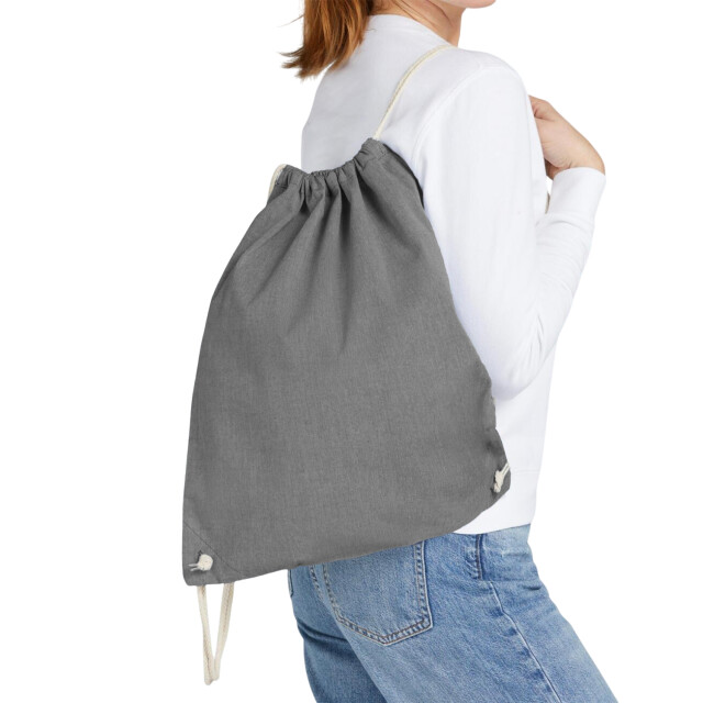 SG Gerecyclede rugzak met koord UTFK1792_blackheather large