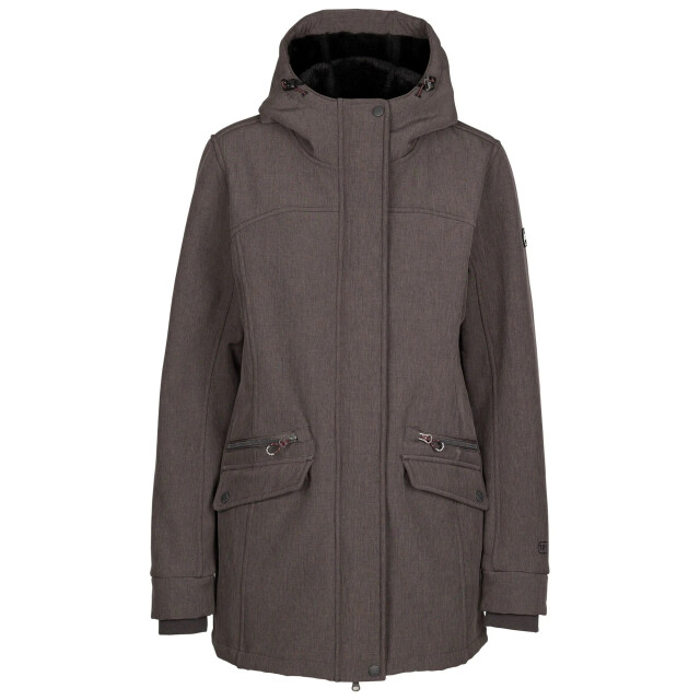 Trespass Dames anza tp75 zachte shell jas UTTP6679_darkgreymarl large