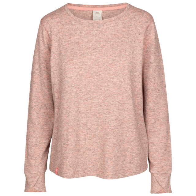 Trespass Dames rina marl top met lange mouwen UTTP6643_pinkshell large