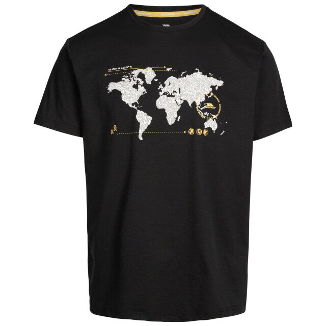 Trespass Heren ohio kaart tp75 t-shirt UTTP6669_black large