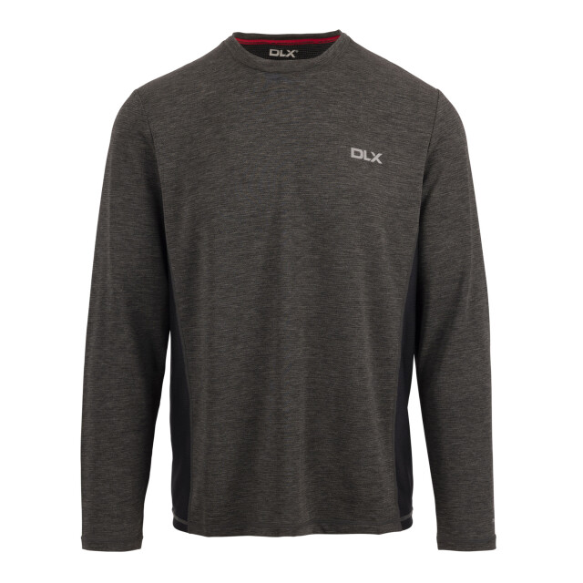 Trespass Heren charlie t-shirt met lange mouwen UTTP6571_darkgreymarl large