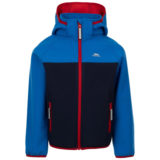 Trespass Kinder/kids hanbury soft shell jas UTTP6595_navy large