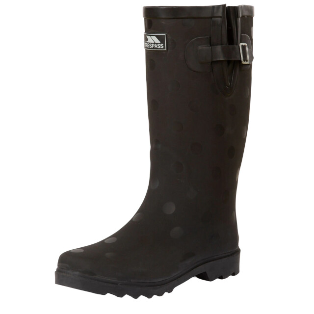 Trespass Volwassen uniseks elena polka dot wellington laarzen UTTP6537_black large
