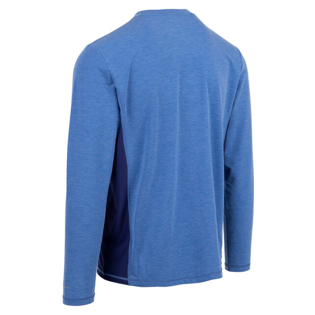 Trespass Heren charlie t-shirt met lange mouwen UTTP6571_bluemarl large