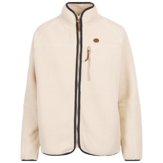 Trespass Dames quake leren biezen fleece jas UTTP6607_ghost large