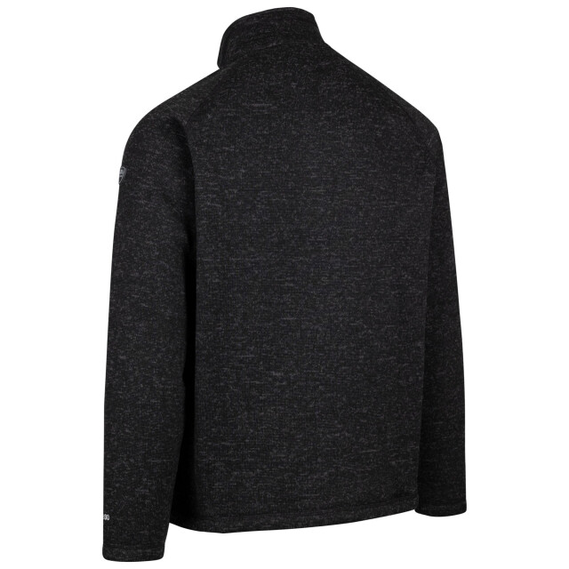 Trespass Heren corsham marl half zip fleece top UTTP6290_black large