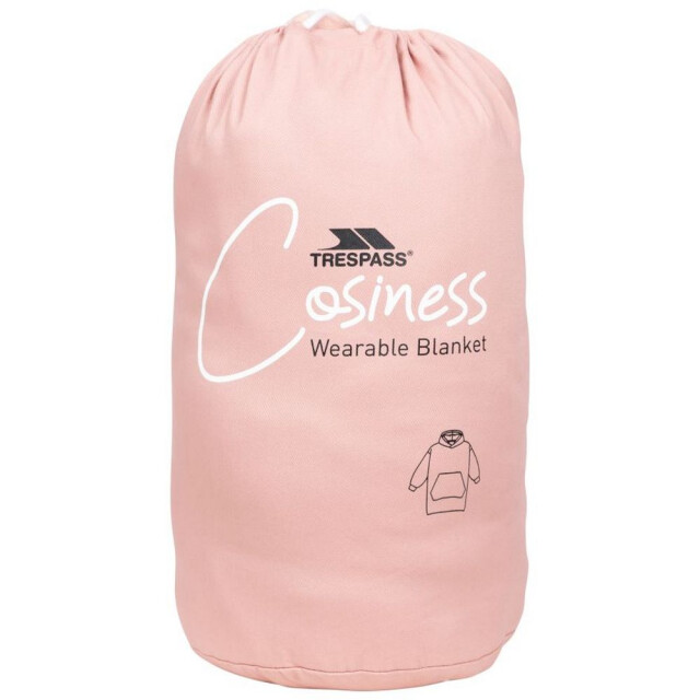 Trespass Uniseks volwassen knusse oversized hoodie deken UTTP6208_mistyrose large