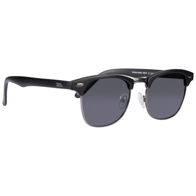 Trespass Unisex fest ii zonnebril voor volwassenen UTTP6236_mattblackgunmetalgrey large