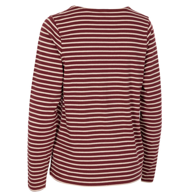 Trespass Dames karen yarn dyed stripe overhemd UTTP6059_darkcherry large