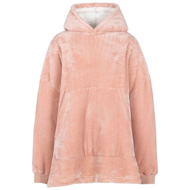 Trespass Uniseks volwassen knusse oversized hoodie deken UTTP6208_mistyrose large