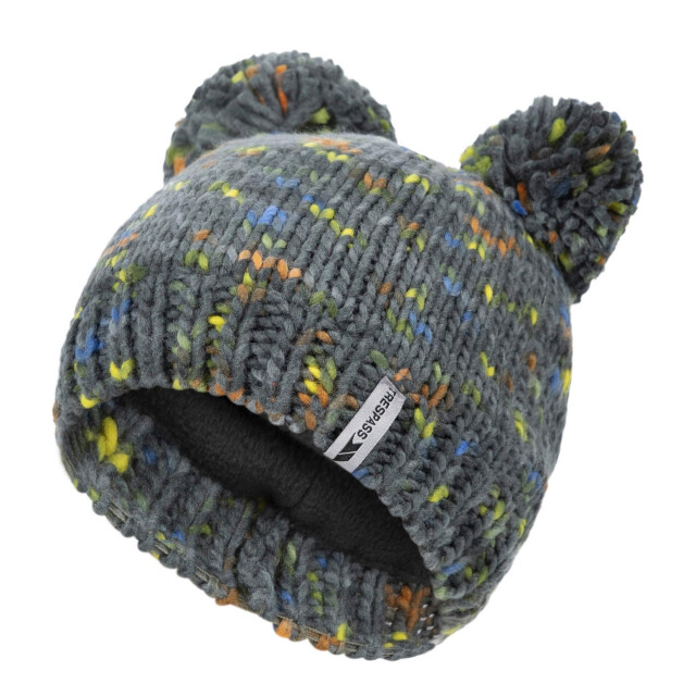 Trespass Kinderen/kinderen ted pom pom muts UTTP6116_sprucegreen large