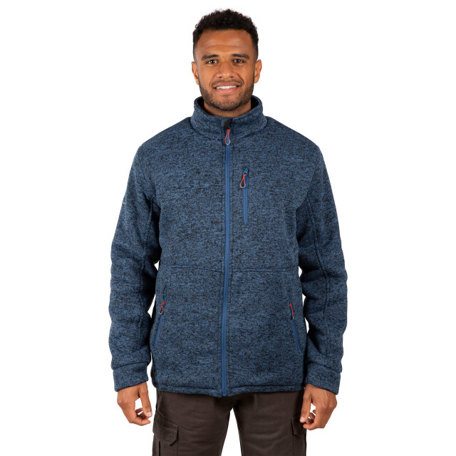Trespass Heren ampney marl fleece jas UTTP5709_smokeyblue large