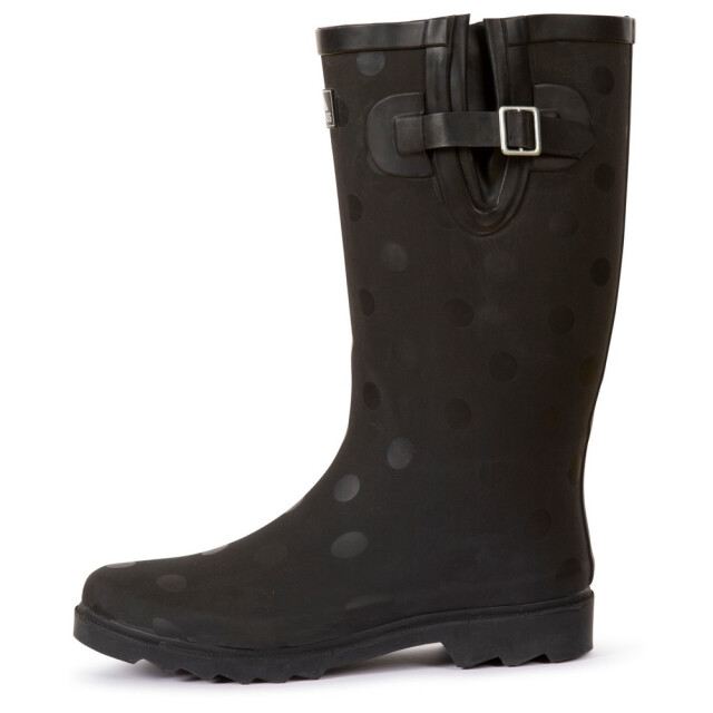 Trespass Dames elena polka dot wellington boots UTTP5757_black large