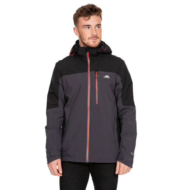Trespass Heren tappin waterdichte jas met capuchon UTTP4745_darkgrey large