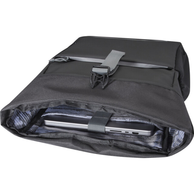 Generic Surplus Aqua roll top gerecycleerde waterbestendige 20l fietstas UTPF4261_solidblack large
