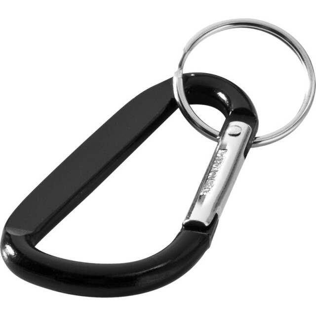 Generic Surplus Timor gerecycleerd aluminium karabijnhaak sleutelhanger UTPF4253_solidblack large