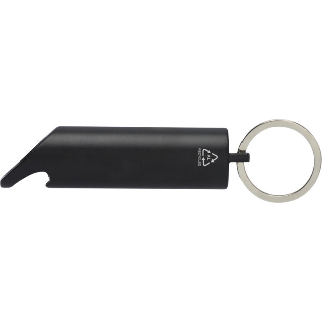 Generic Surplus Flare gerecycled aluminium zaklamp sleutelhanger UTPF4260_solidblack large