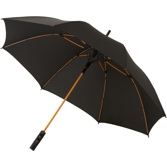 Avenue 23 inch spark auto open storm umbrella UTPF935_solidblackorange large
