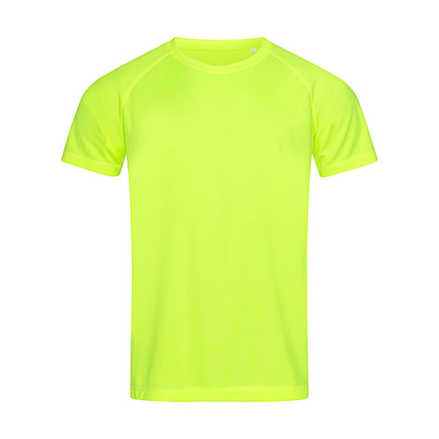 Stedman Stars Heren active 140 contrast kraag raglan t-shirt UTFK3304_cyberyellow large