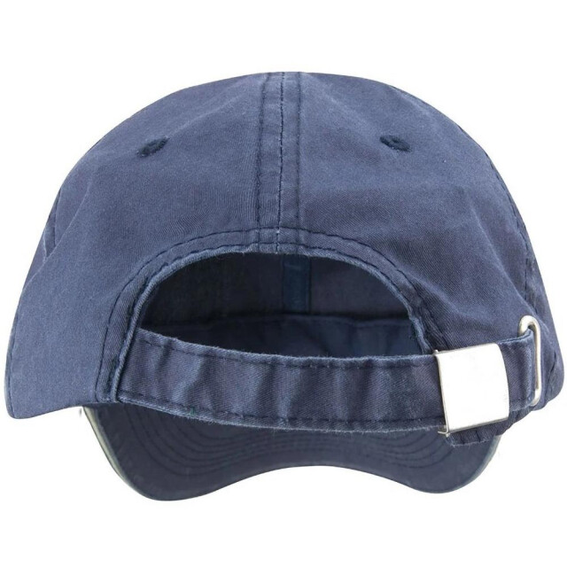 Result Gewassen fijne lijn katoenen baseballpet met sandwich peak UTFK637_navyputty large